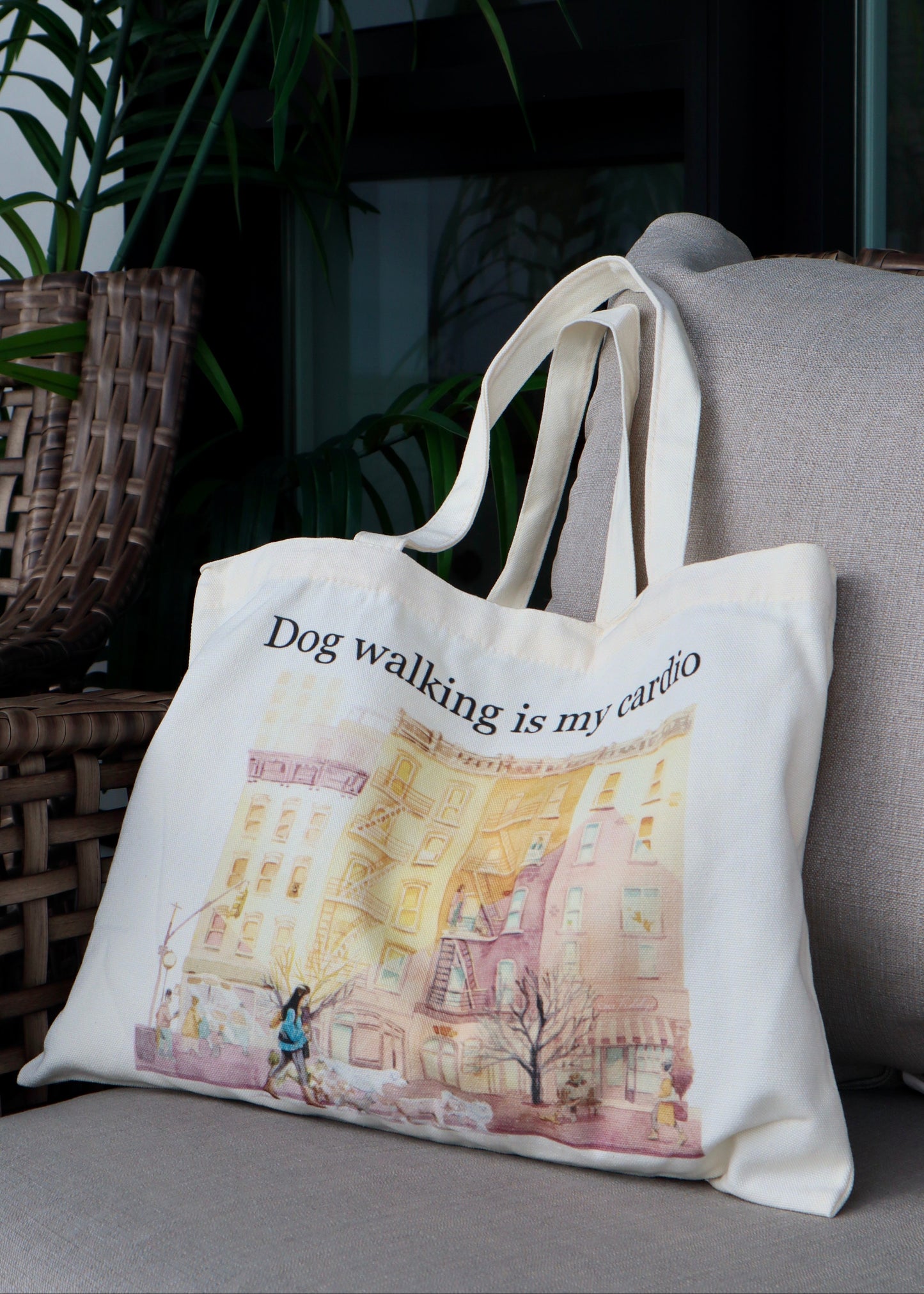 Dog walking is my cardio - Sac fourre-tout