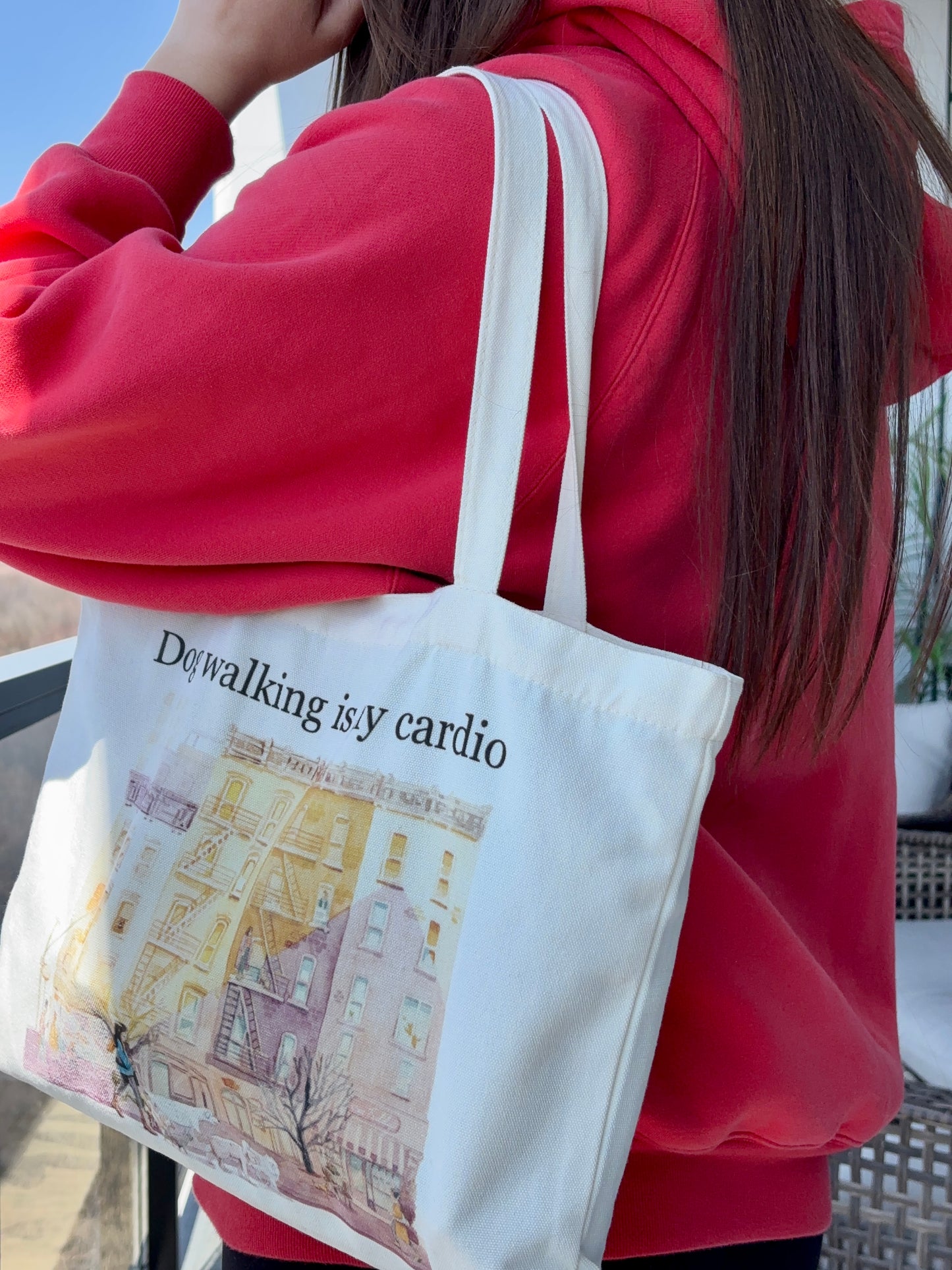Dog walking is my cardio - Sac fourre-tout