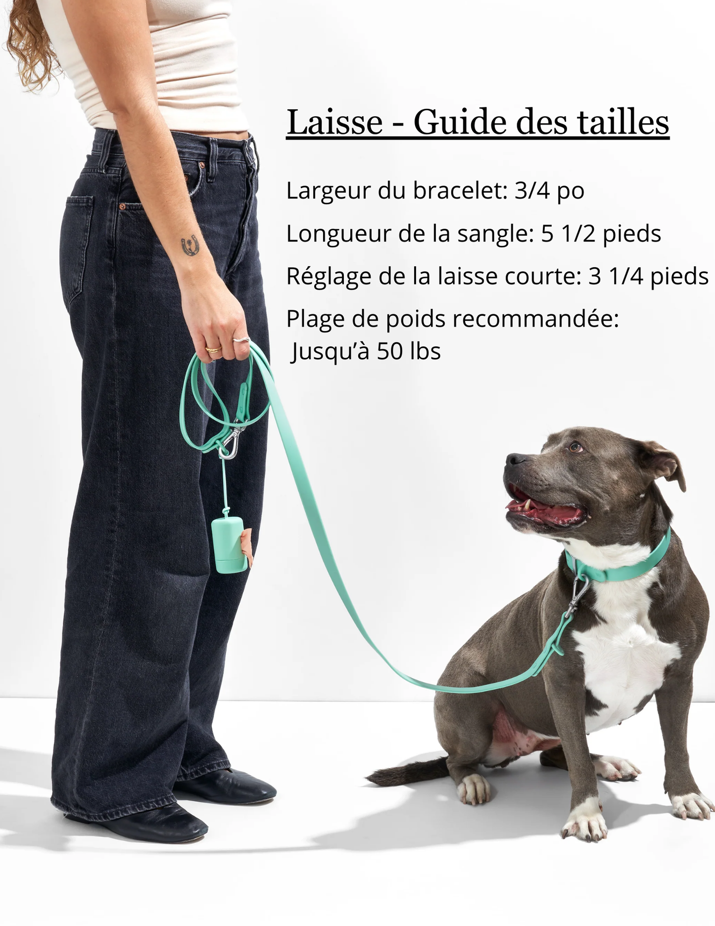 Laisse imperméable ajustable